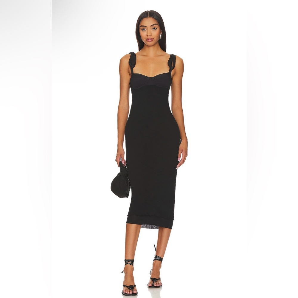 Free people - Girls got glam black slip dress